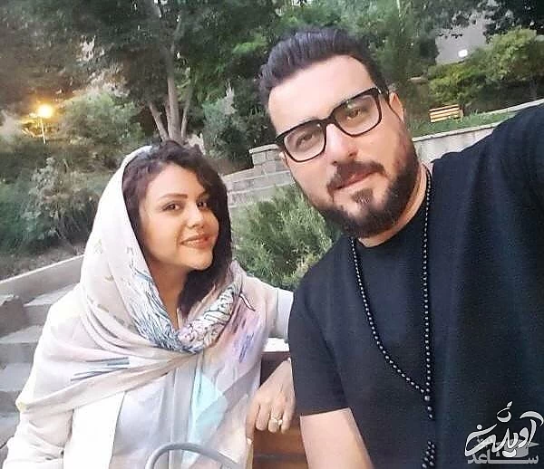 محسن کیایی و همسرش